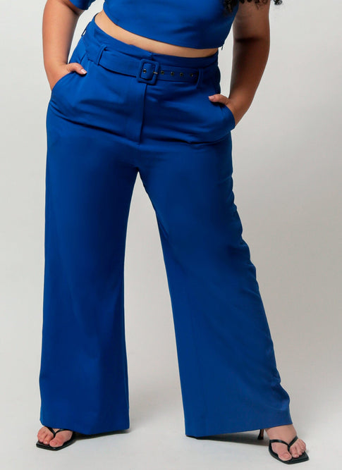 Princess Blue Hazel Belted Pants