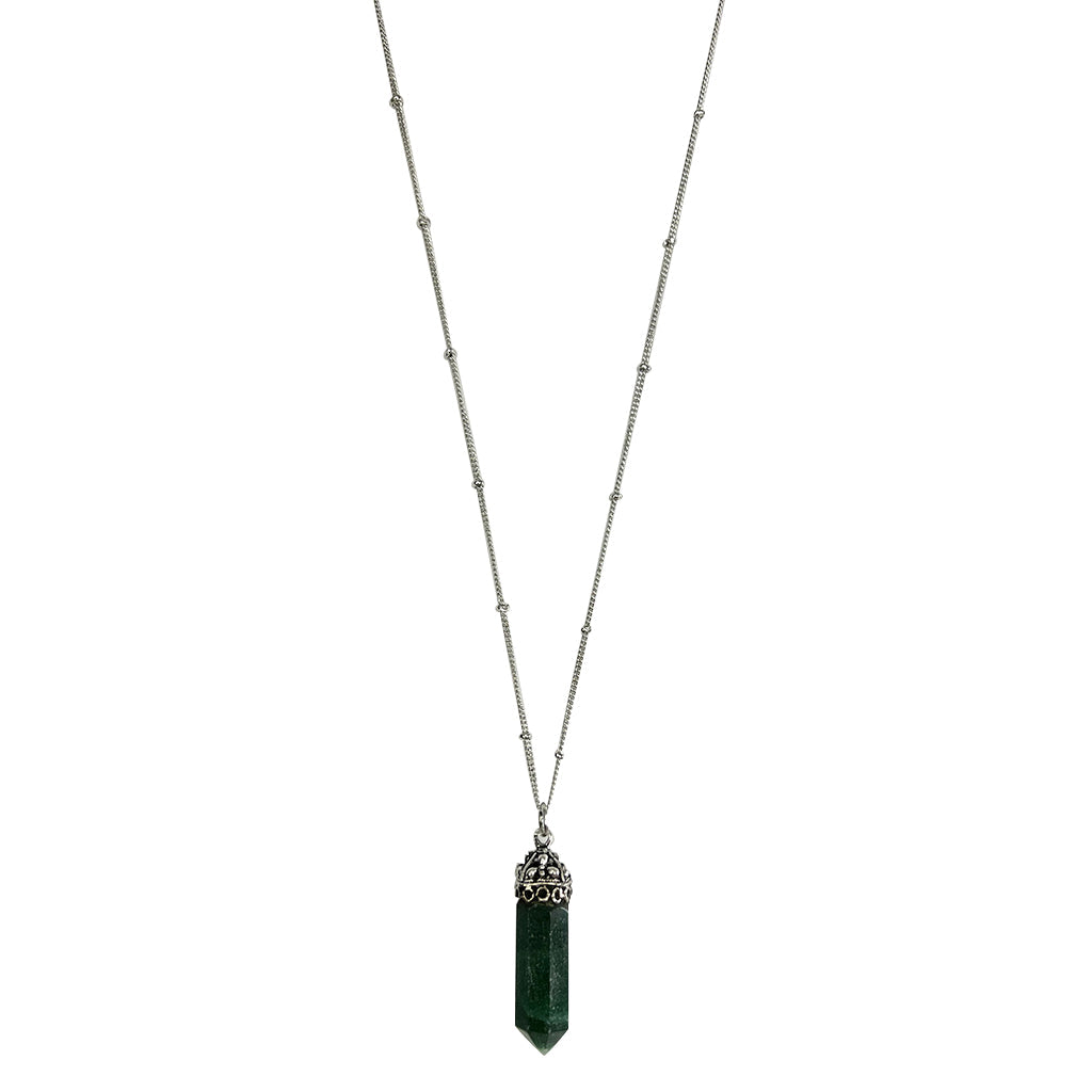 Buy REBUY Natural Crystal Healing Stone Necklace Gemstone 72 Beads, 8 mm  Necklace for Women & Girls (Green Aventurine Stone) at Amazon.in