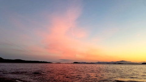 pink clouds at sunrise