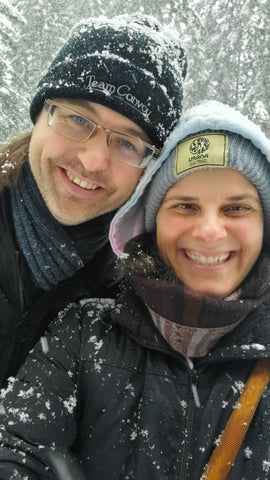 Julie and Dan in the snow