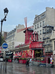 Moulin Rouge, Paris in the rain
