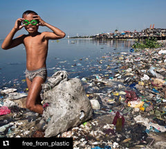 The Sisyphean Task of Cleaning Up our Planet, courtesy of Free From Plastic on Instagram