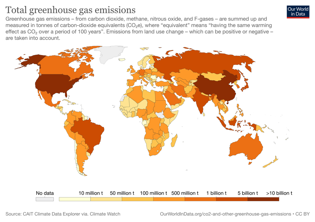 Total Greenhouse Gas Emissions  | The Contented Company Blog | Climate Justice