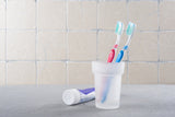 Plastic Toothbrush Mug
