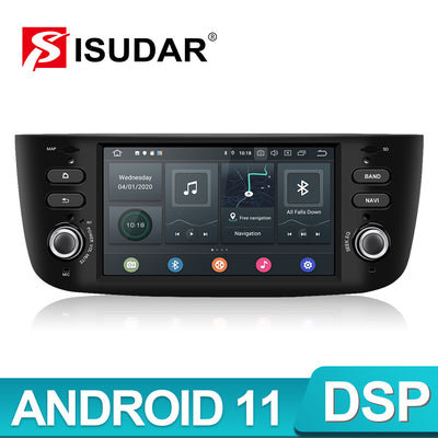 Isudar Voice control Car radio 1 Din Android 10 For Fiat/grande punto  evo/Linea/2012-2018, ISUDAR Official Shop