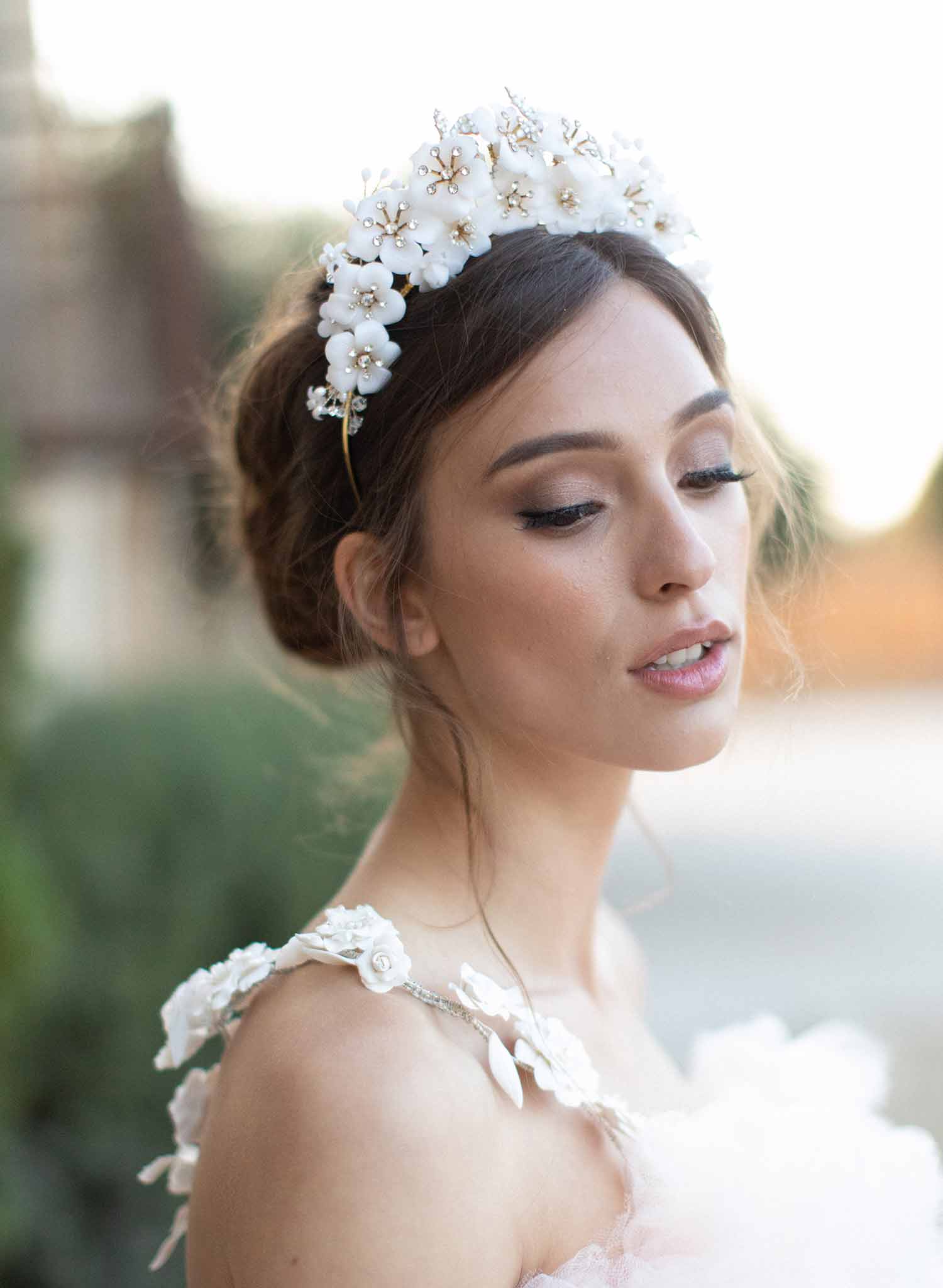 bridal flower crown