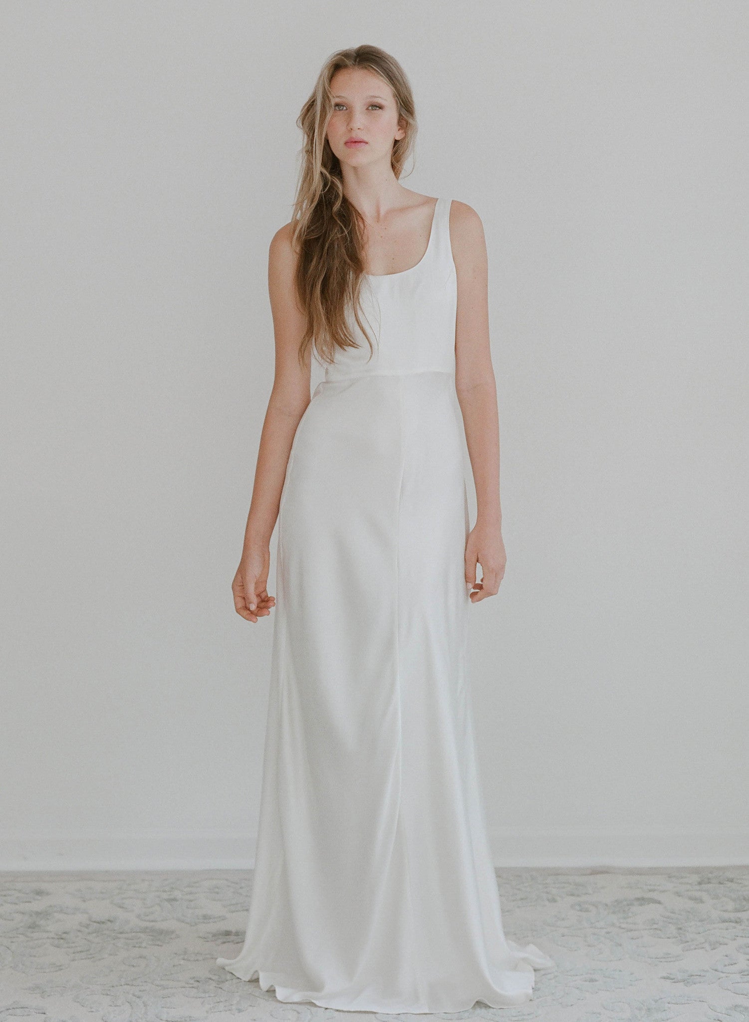 bridal silk slip dress