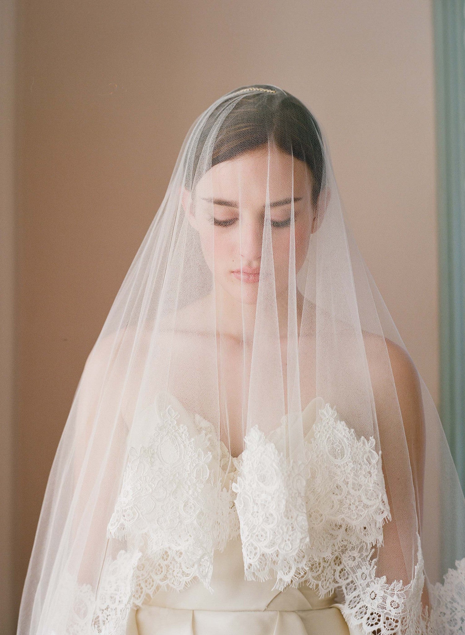 silk wedding veil