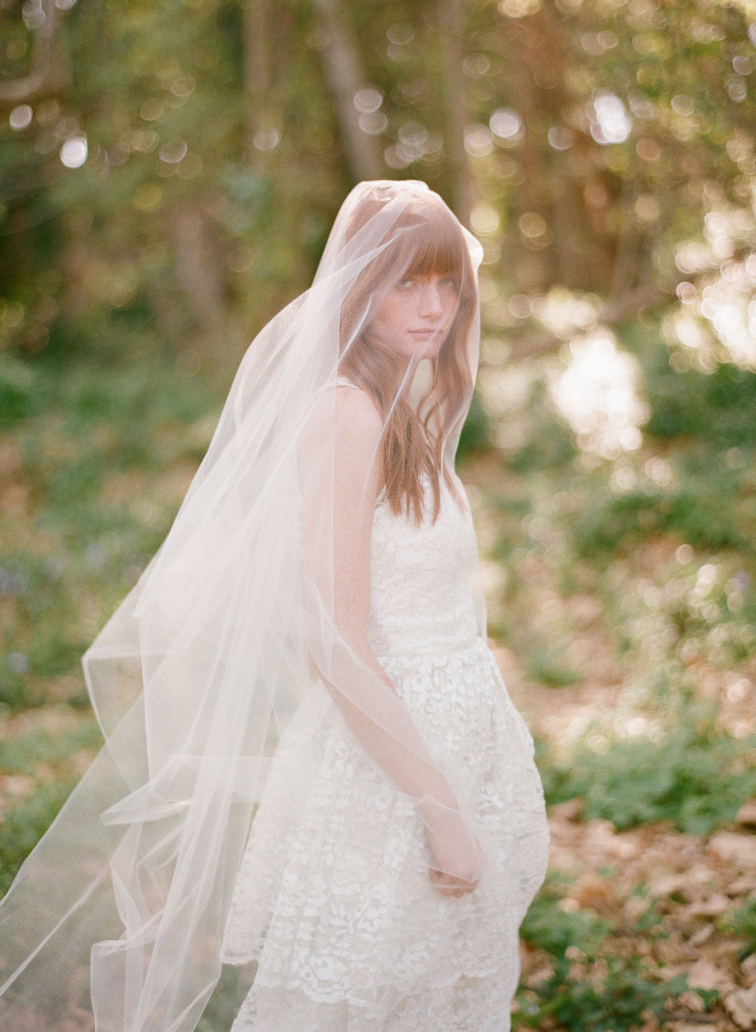 cathedral length wedding veils with blusher