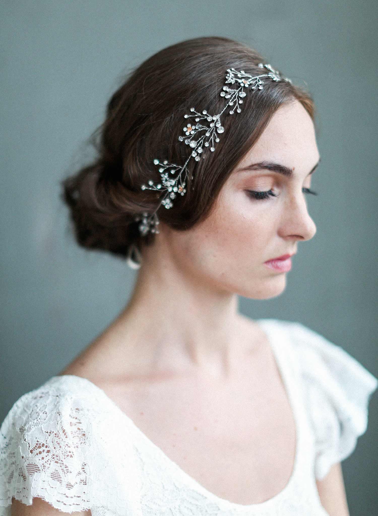 bridal headpiece twigs and honey