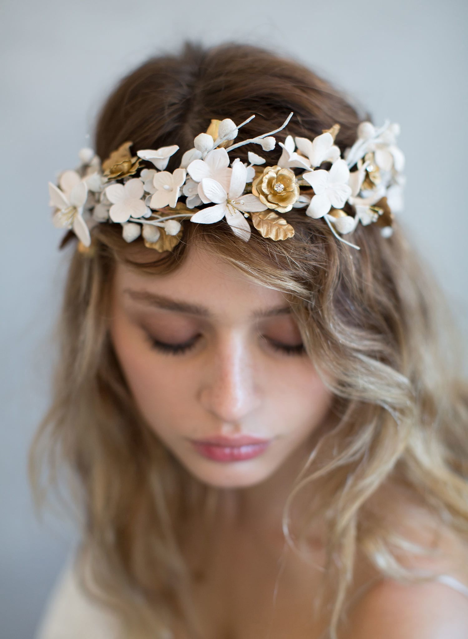 flower headband wedding