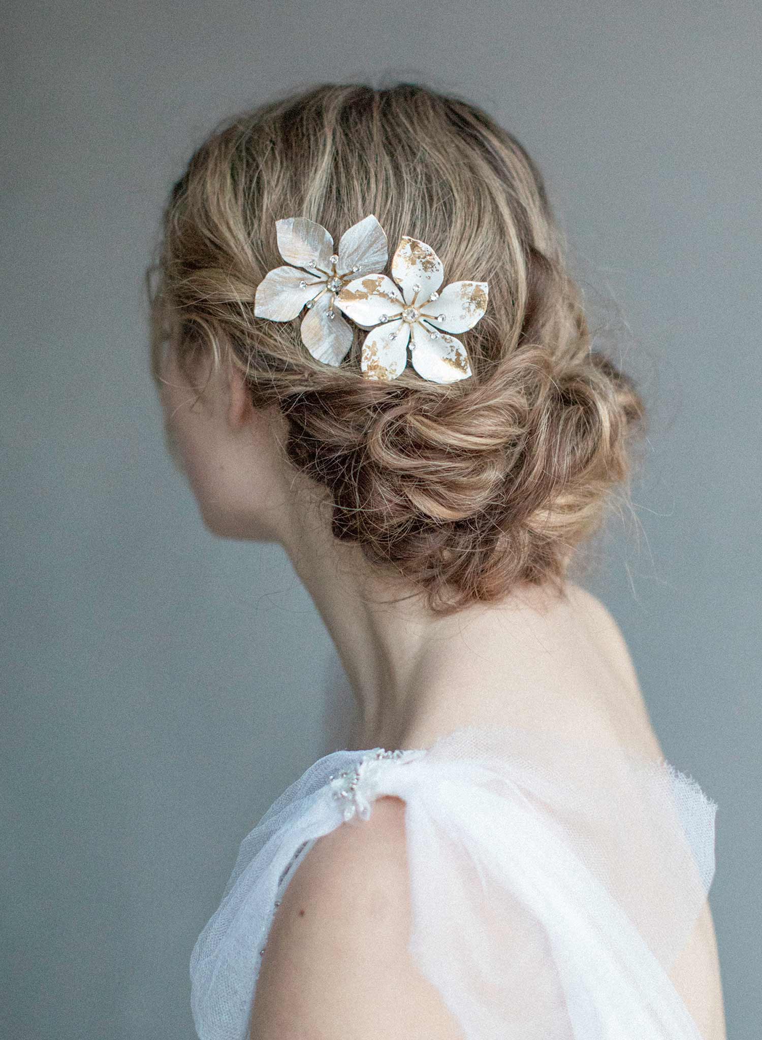 flowers made of hair