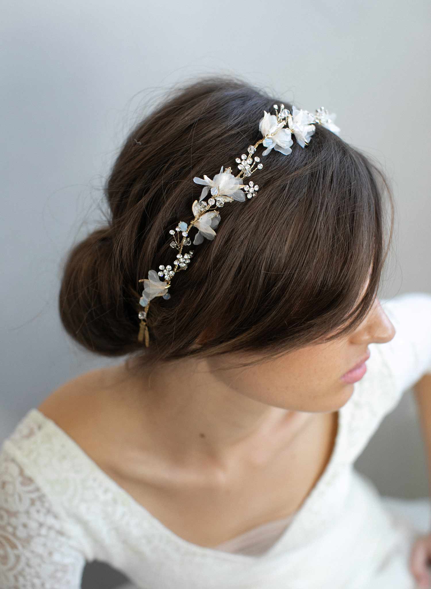 silk floral headpiece