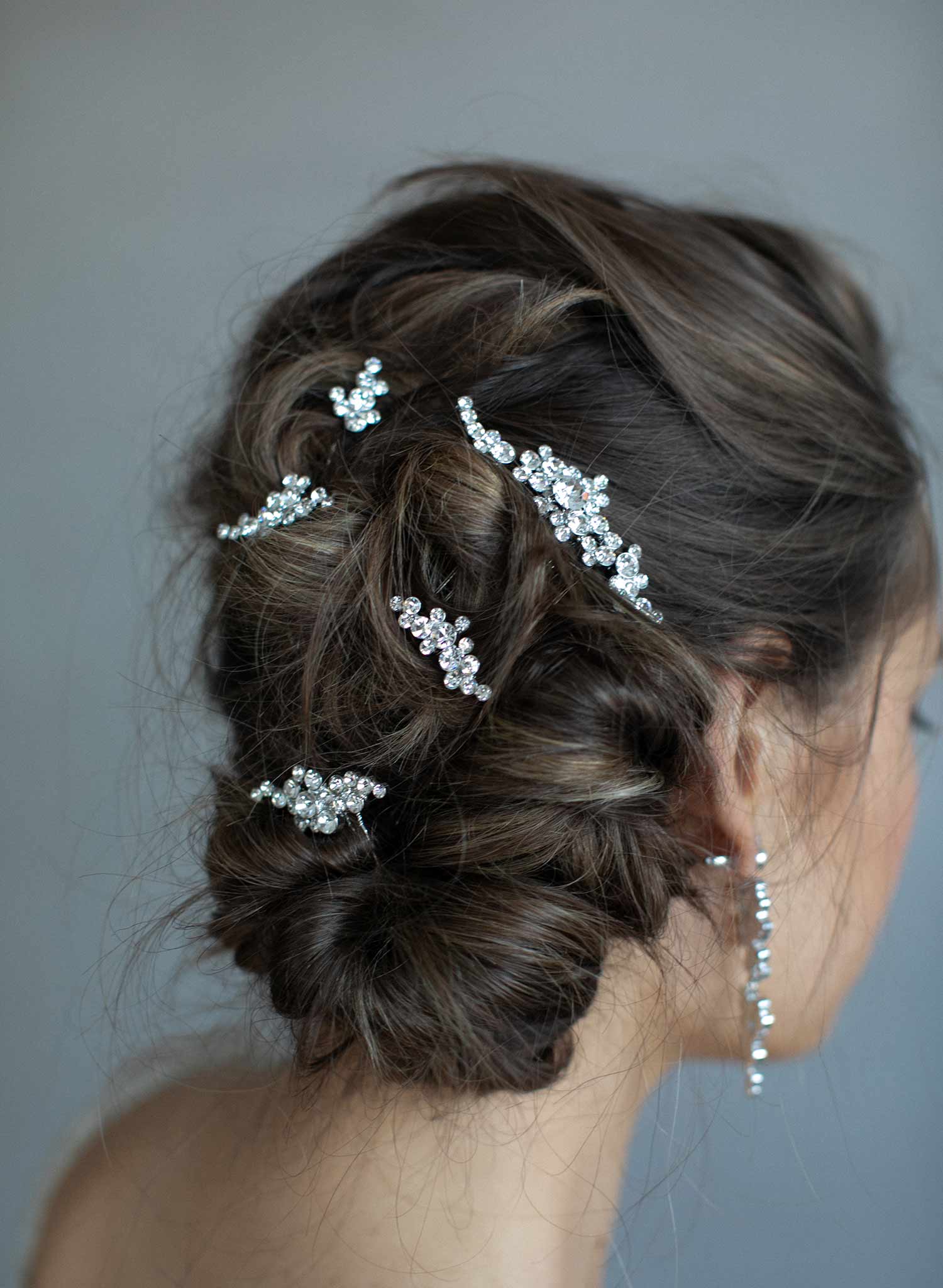 bridal crystal hair pins