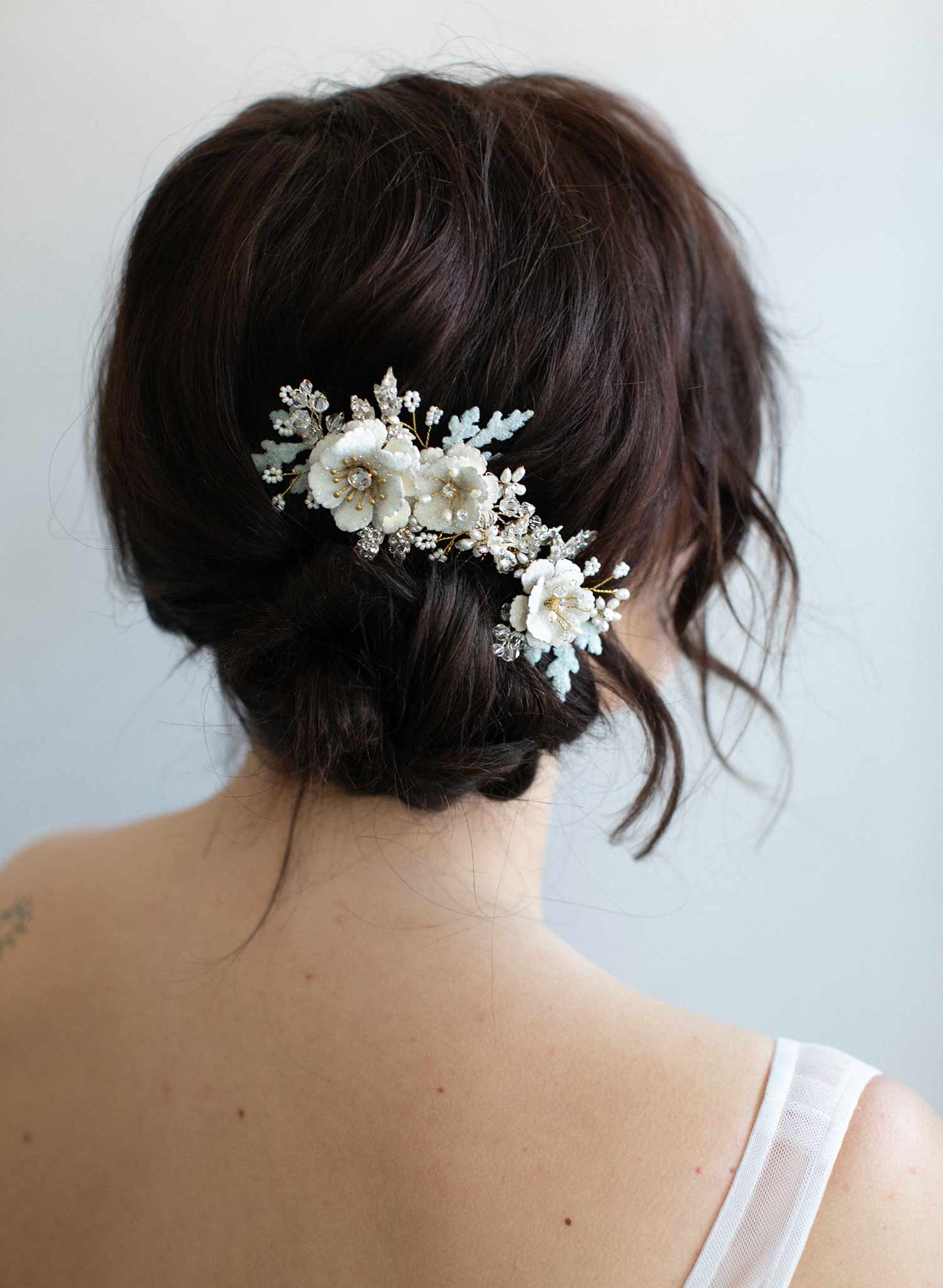 bridal hair flower comb