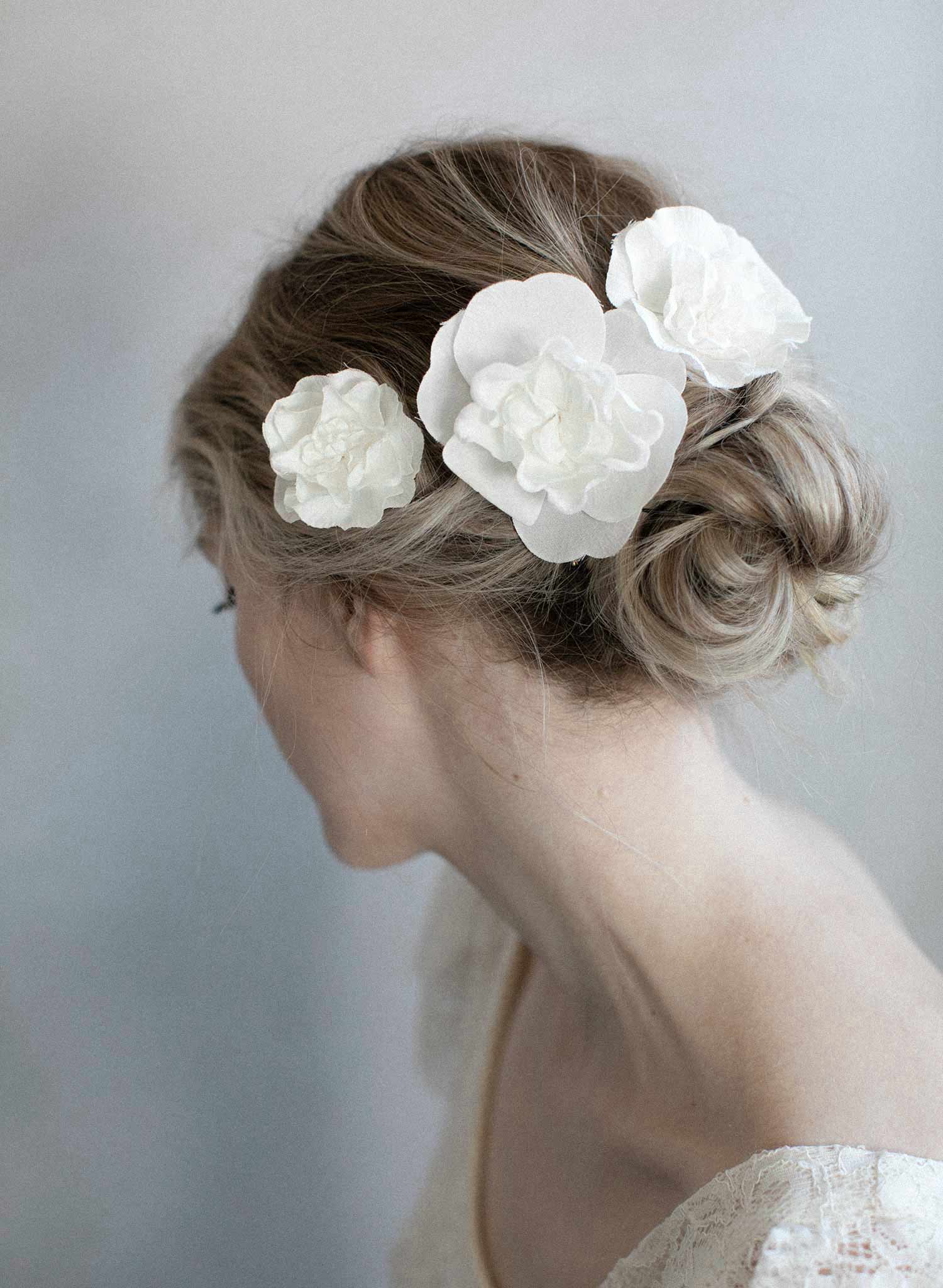 silk flower headpiece