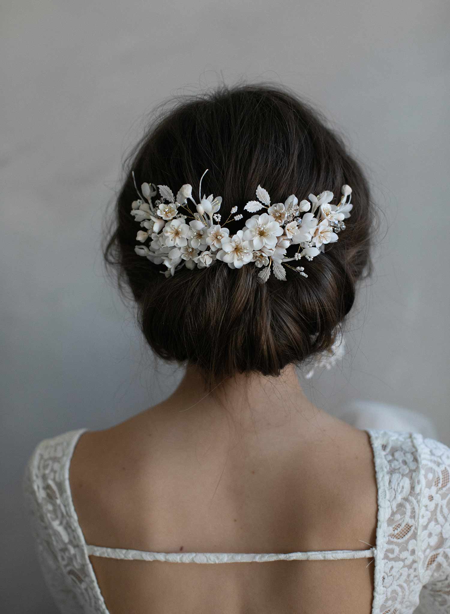 silk flower headpiece