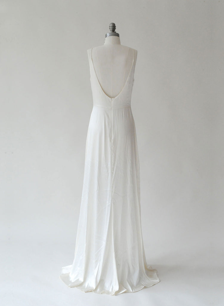 bridal silk slip dress