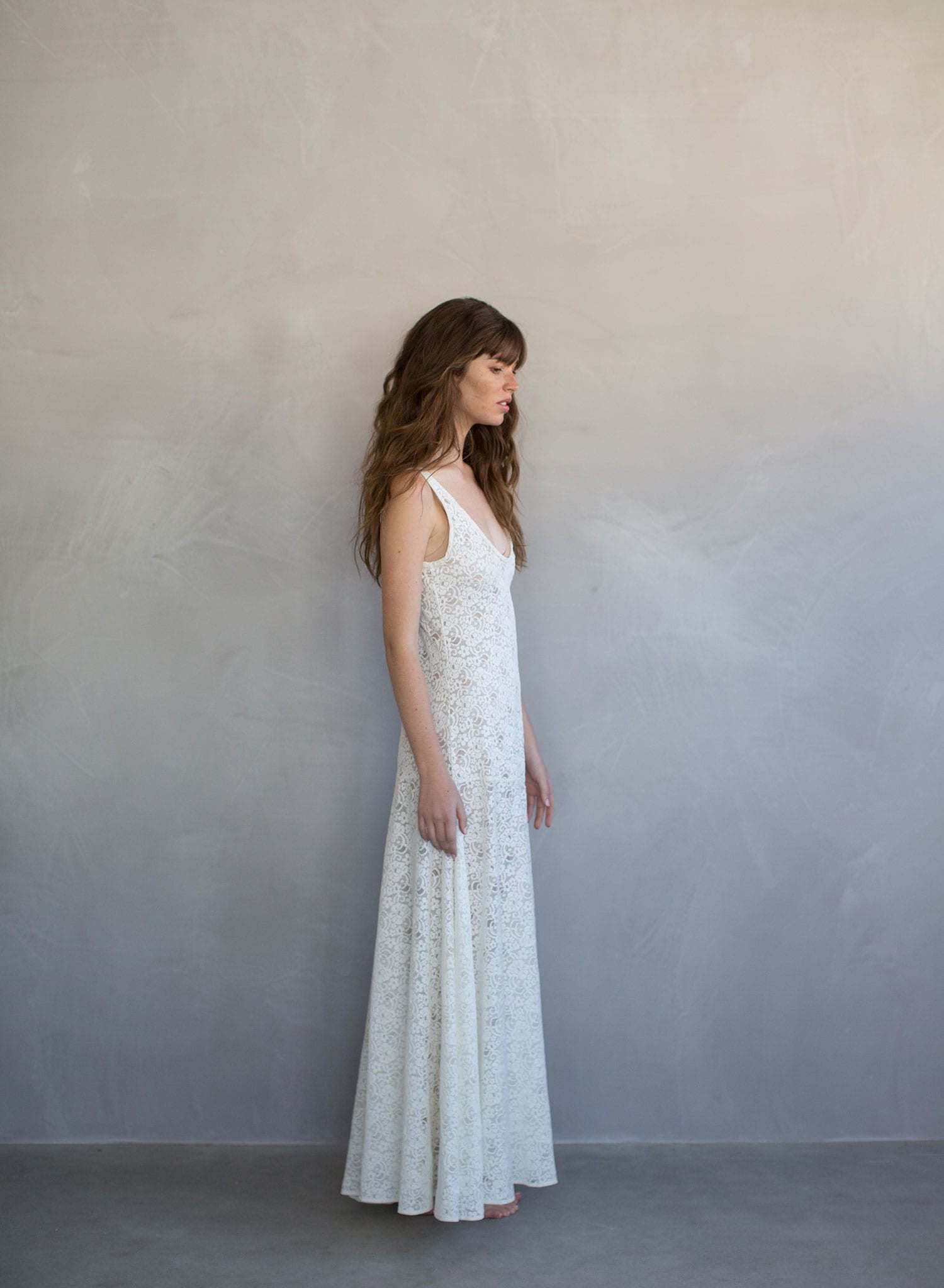 bridal slip dress