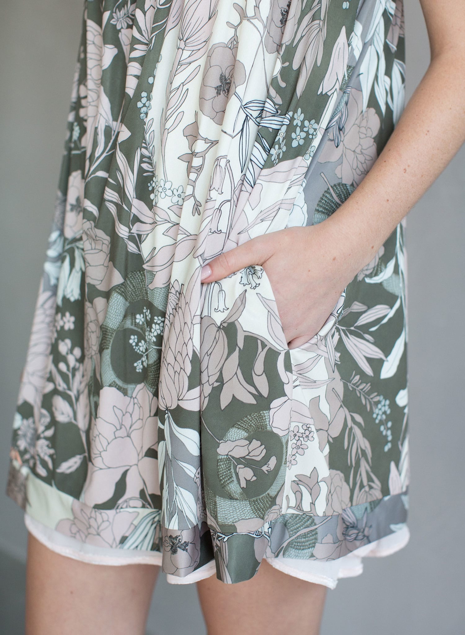 floral dress with shorts