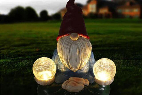 Adorable Garden Gnome Solar Lights