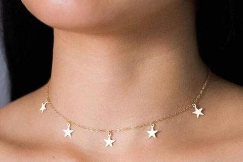 Zierliche Stern-Halskette