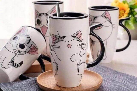 Tasse drôle de chat