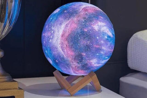 Galaxie-Mondlampe