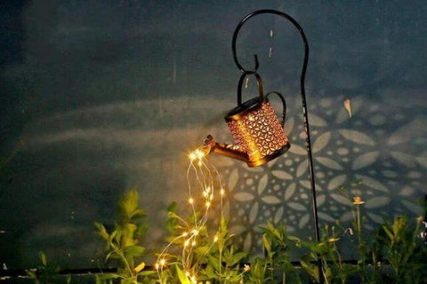 Glowing Watering Can Made with Fairy Light