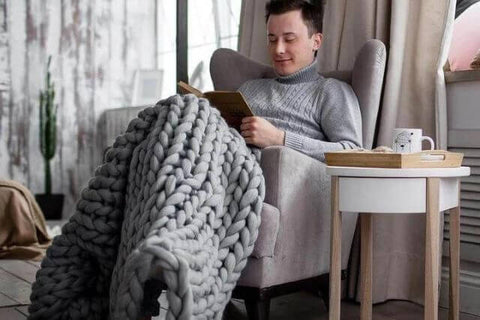 Handmade Chunky Knit Blanket