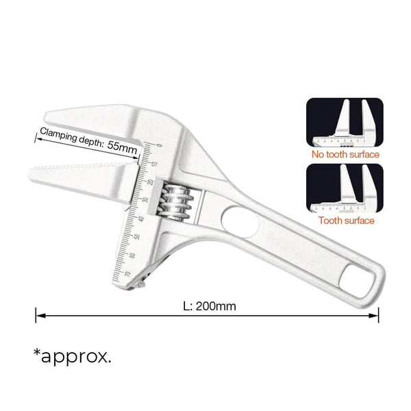 Aluminum Adjustable Wrench - Dimensions