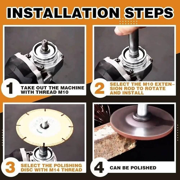 How to install an Angle Grinder Extension Connecting Rod