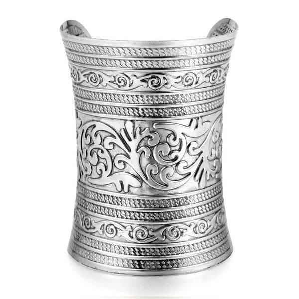 Assyrisches Manschettenarmband aus Silber – Mounteen