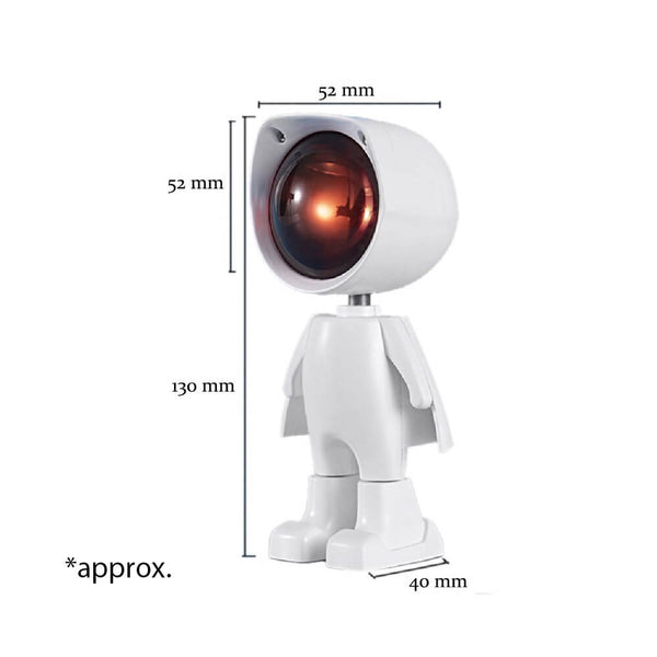 Astronaut Projector Night Light - Size