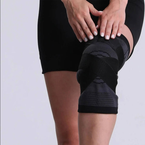 Manchon de compression athlétique au genou. Achetez des supports et des attelles sur Mounteen. Expédition mondiale disponible.