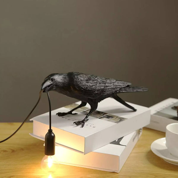 Lampe corbeau noir oiseau corbeau. Achetez des lampes sur Mounteen. Expédition mondiale disponible.