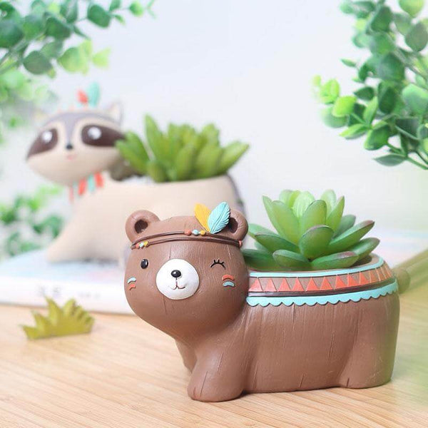 Boho Animals Planter. Shop Pots & Planters on Mounteen. Worldwide shipping available.