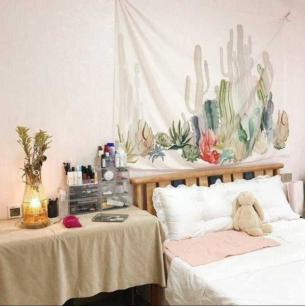 Boho Cacti Tapestry. Shop Decorative Tapestries on Mounteen. Worldwide shipping available.