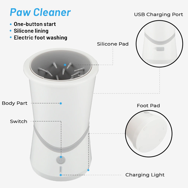 Chargeable Electric Pet Foot Cleaner - Details