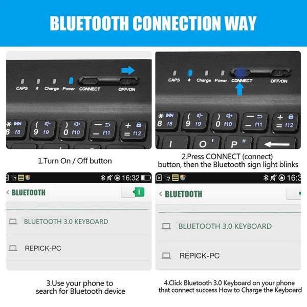 How to connect a Bluetooth Keyboard