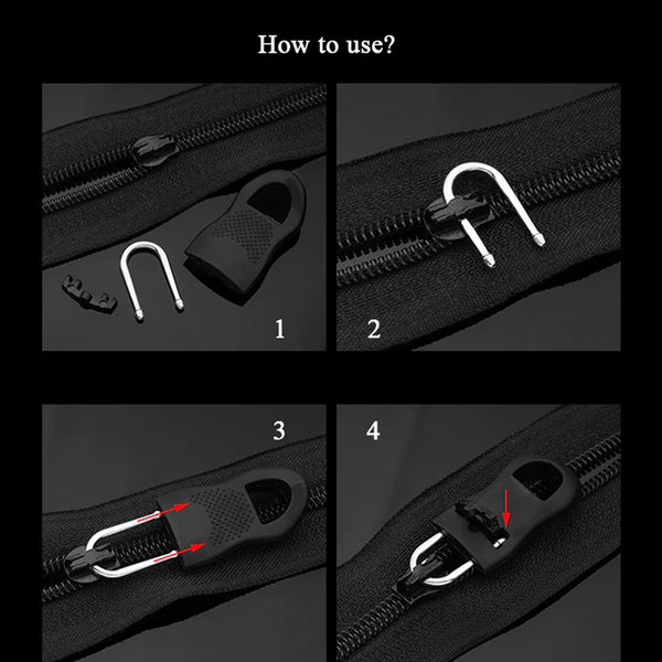 Tirette de fermeture éclair amovible - Comment l'utiliser