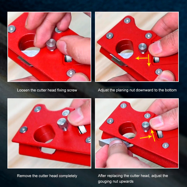 DIY Easy Woodworking Edge Corner Plane - How to use