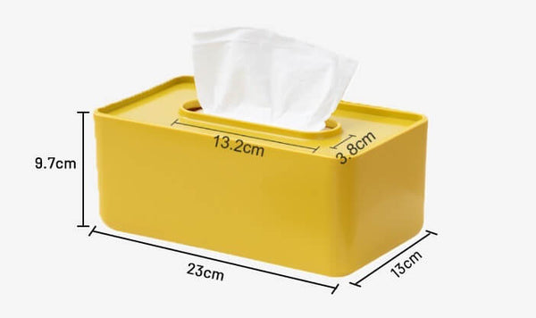 Facial Tissue Dispenser Box With Lid - Dimensions