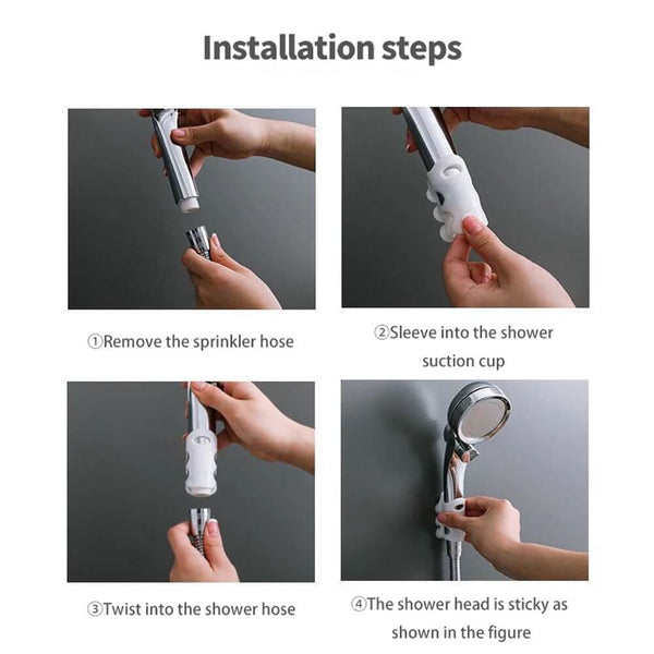 How to install a hands free shower head holder