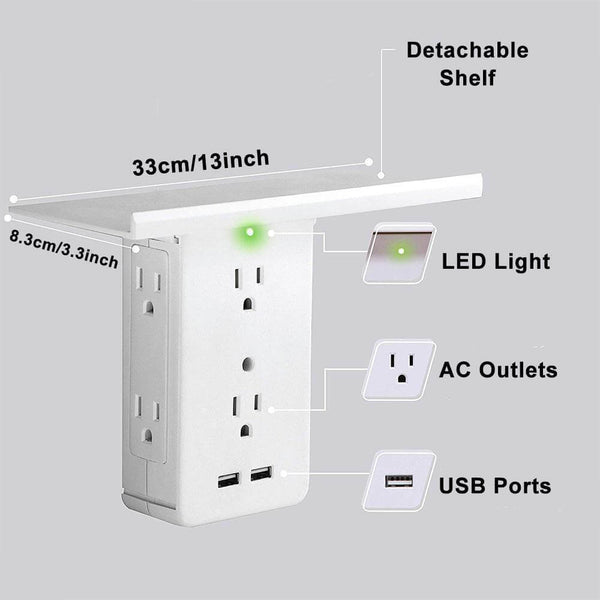 Multi Plug Outlet Extender Rack. Shop Storage Hooks & Racks on Mounteen. Worldwide shipping available.