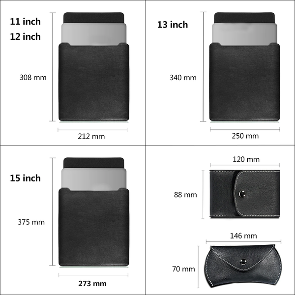 Multifunctional Laptop Bag - Size Chart