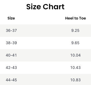 Non-slip Wear-Resistant Platform Flip-flops - Size Chart