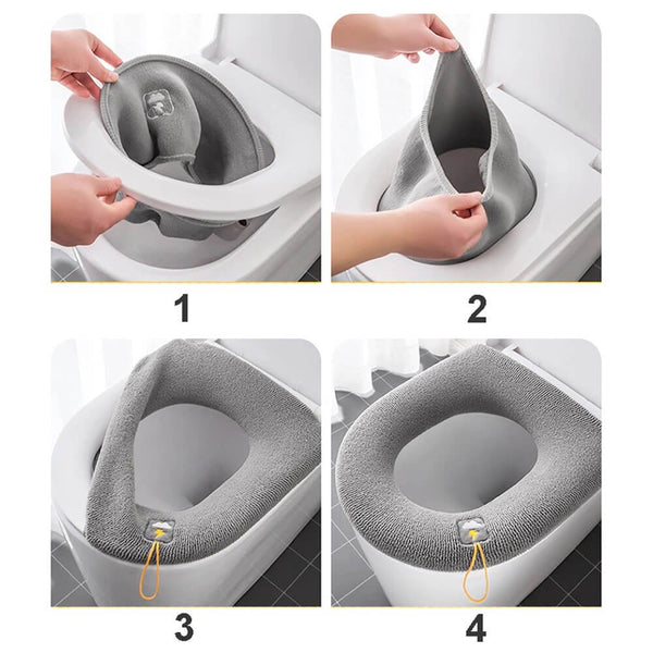 How to install a Toilet Seat Cover Cushion