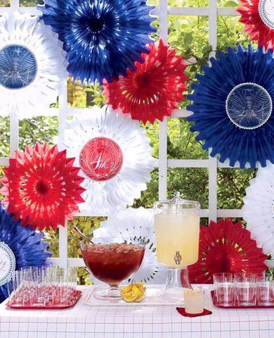 Patriotic Tissue Fans Decorations