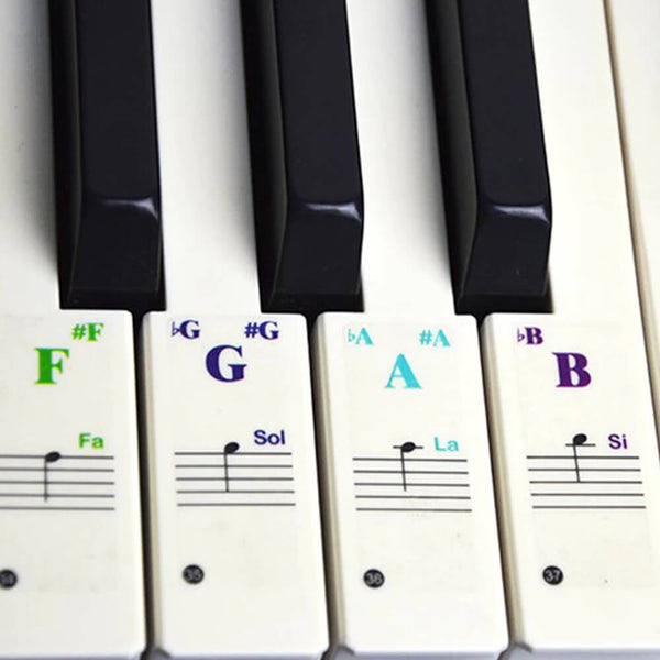 Piano Key Note Stickers. Shop Musical Keyboard Accessories on Mounteen. Worldwide shipping available.